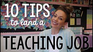 HOW TO GET A TEACHING JOB