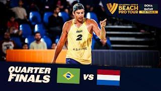 Evandro/Arthur vs. Boermans/de Groot - Quarter Finals Highlights | Doha Finals 2024 #BeachProTour