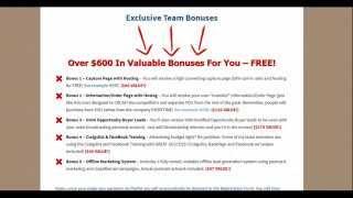 No Website System Team Bonuses! | $600 in VALUABLE Bonuses