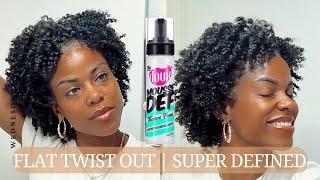 FLAT TWISTOUT WITH THE DOUX MOUSSE!! ****the best mousse for natural hair!!****