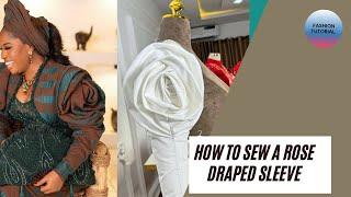 How to draft and sew a rose sleeve