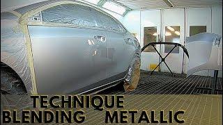 Painting Car Technique | How Blend on light silver metallic | Waterborne