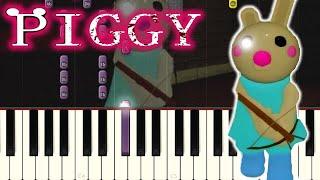 Piggy ROBLOX Bunny Soundtrack Song on PIANO