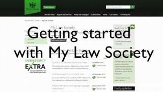 My Law Society - tutorial