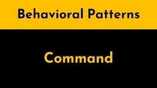 The Command Pattern Explained and Implemented in Java | Behavioral Design Patterns | Geekific