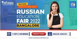 23rd Russian Education Fair 2022 in Bangalore | Study in Top Universities of Russia #REF2022