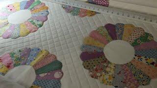 Computerized crosshatch quilting around applique blocks - tutorial with Handi Quilter Pro-Stitcher