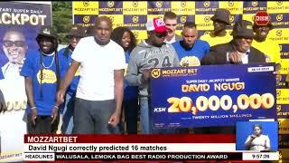 David Ngugi wins Shs 20M Mozzartbet daily jackpot