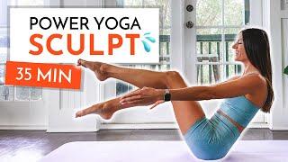 Yoga Sculpt Workout! - No Weights - 35 Min Pilates + Power Yoga Workout  | Yoga with Kate Amber