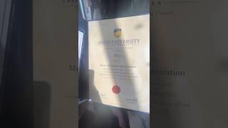 Unboxing my master’s degree. #amity #amityonline