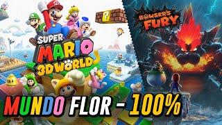 Guía Super Mario 3D World 100% - Mundo Flor - Todas las Estrellas y Sellos - Switch