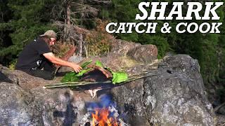 Shark and Salmon Catch & Cook on a Bushcraft Smoker