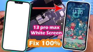 iPhone 13 Pro Max White Screen Fix Old Screen Without Change LCD No Need Replace LCD