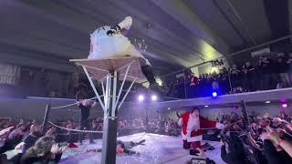 Santa Claus Mick Foley aka Cactus Jack invades ICW No Holds Barred 56 on 12/17/23