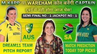 AUS-W vs SA-W dream11 1st semi final match today prediction| Aus-w vs sa-w dream11 1st rank