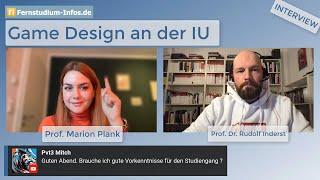 Game Design an der IU Internationale Hochschule | Expertentalk mit Marion Plank und Rudolf Inderst