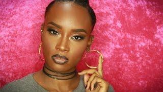 90's Inspired Makeup Tutorial | DestinyLashaeMakeup