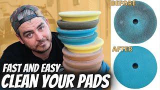 Best Way to CLEAN CAR POLISHING PADS | Car Detail | Car Polishing Pads