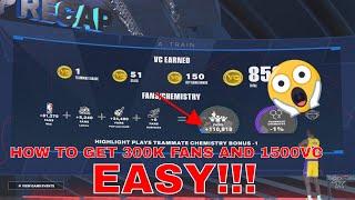 HOW TO 180K+ FANS AND 1500VC+ EVERY GAME OF MY CAREER EASY METHOD!!!!