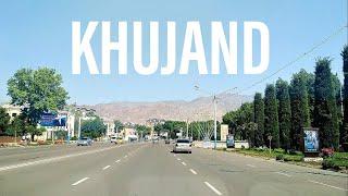 Khujand. Downtown Driving
