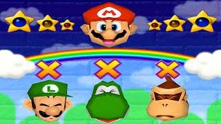 Mario Party 64 Series - The Top Lucky Minigames - Mario vs Donkey Kong vs Luigi vs Yoshi