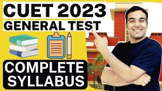 CUET 2023 General Test Syllabus| Paper Pattern, Minimum Marks Required in GT