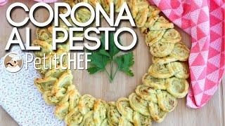 Corona di sfoglia al pesto - Ricetta di Natale Petitchef.it