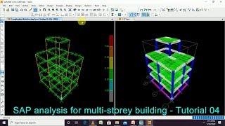 SAP2000 Tutorial For Beginners [Chapter 4]: Modelling of a Building