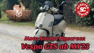 Flyscreen Moto Nostra für Vespa GTS 2023- Kleine sportliche Scheibe.