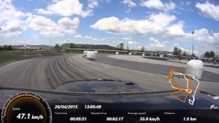 Elias Hountondji onboard qualifications ride on Adria Drift kick off event in Krško Raceland