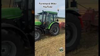 Baling Hay in Pennsylvania with a Deutz Fahr 5080 Tractor & New Holland Baler