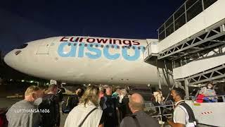 Eurowings Discover Airbus A330-300 flight from Punta Cana (PUJ) to Frankfurt (FRA) airport HD