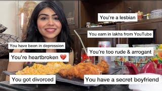 Answering your ASSUMPTIONS about me + Mukbang ( Fried Chicken, Spicy Ramen & More) | Radhi Arora