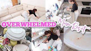 OVERWHELMED MUM RESET | Trying to sort my life out! (clean with me)