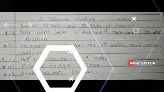 chemical kinetics #hscexam2022 #hscpyq #mhtcet2022 #hscimpquestion #mhtcetkatta #impulsebatch