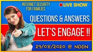 Family Cyber Clinic's Monthly LIVE Q and A - Internet Safety for Families @ Noon on 29/08/2020