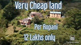 Very cheap land, per Ropani 12 lakh only, Kathmandu Chhaimale resort najikai