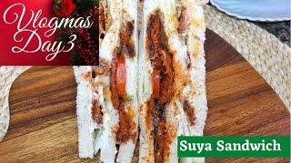 Vlogsmas Day 3 | I Made A Sandwich From Nigeria’s Most Popular Street Food!|Suya Sandwich Recipe