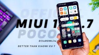 Official MIUI 14.0.7 EliteROMLite for Poco F4 Review, Smooth Ui, Super icons, iOS Launcher