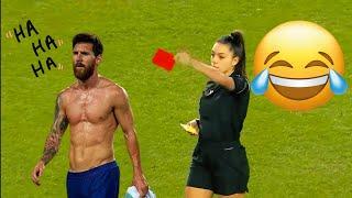 Cartões vermelhos mais raros no futebol! Raro momento de Cartão vermelho para Messi!