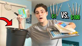 Buying EXPENSIVE AQUARIUM SUPPLIES For CHEAP From DOLLAR STORE!