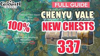 ALL CHESTS IN 4.4 CHENYU VALE 100% FULL Exploration ⭐ ALL CHESTS GUIDE 4.4【 Genshin Impact 】