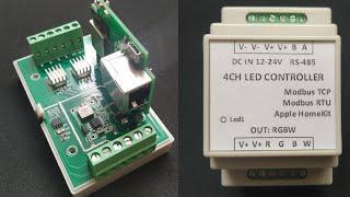 RGBW контроллер Modbus, WI-FI/Ethernet.