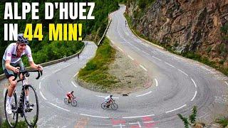 Climb Alpe d'Huez At TOUR DE FRANCE Cyclist SPEED!