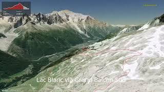 Lac Blanc via Grand Balcon Sud ∆ hiking trails ∆ 3d-trail.com/france/