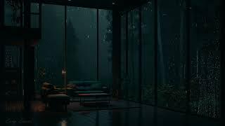 Heavy Rain forest by Cozy Window Ambience - take a nap & wait for the rain stops - ASMR Sleep