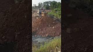 Good work bulldozer force pushing dirt, Watching Best Videos Link in Description