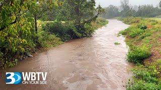 Ian's Impact: Rising Creek in West Charlotte, North Carolina