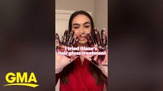 I tried Glaze’s 10-minute hair gloss treatment. Here’s what I found l GMA