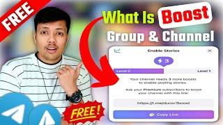 What is Boost Option In Telegram Group and Channel || How to Boost Telegram Group & Channel